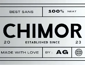 Chimor font