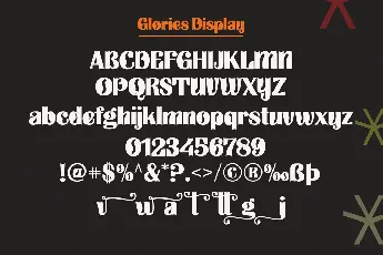 Glories font