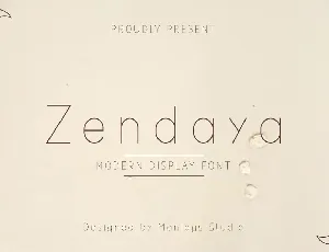 Zendaya font