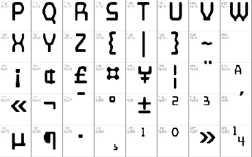 Mainframe font