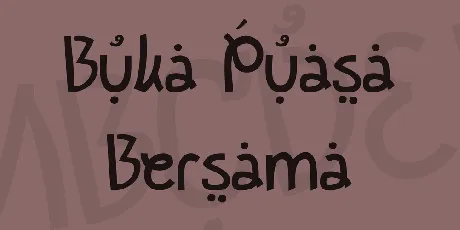 Buka Puasa Bersama font