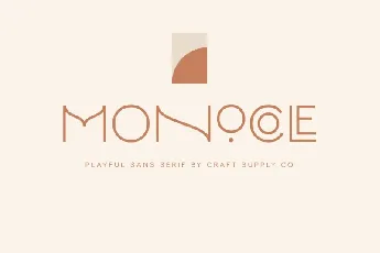 Monocole font