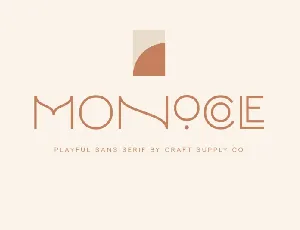 Monocole font