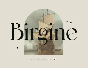 Birgine font