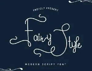 Fairy Style Handwriting font