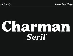 Charman font