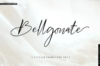 Bellgonate Signature font