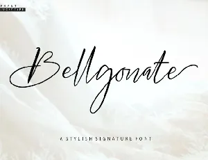 Bellgonate Signature font