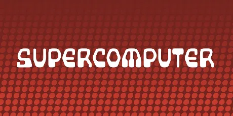 Supercomputer font