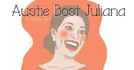 Austie Bost Juliana font