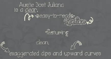 Austie Bost Juliana font