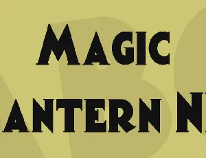 Magic Lantern NF font