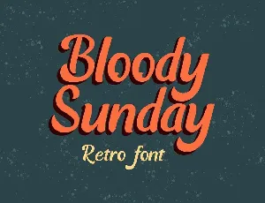 Bloody Sunday font