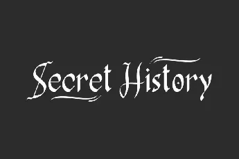 Secret History font