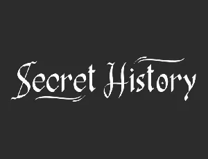 Secret History font