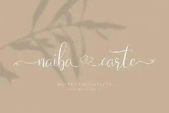 Naibacarte Script font