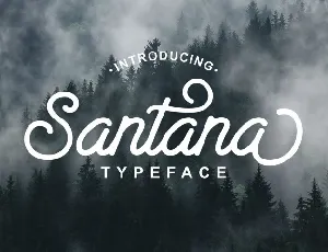 Santana Script font