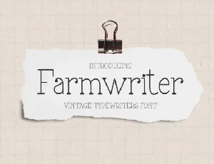 Farmwriter Display font