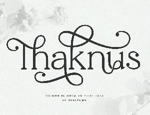 Thaknus font