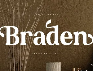 Braden DEMO VERSION font