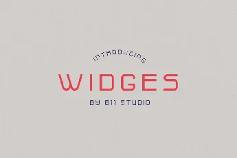 Widges Modern font