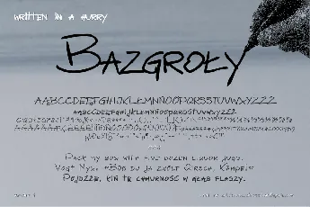 zai Bazgroly font