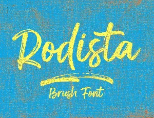 Rodista Brush font