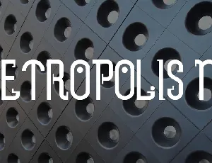 Metropolis NF font