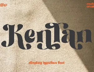 Kenlan font