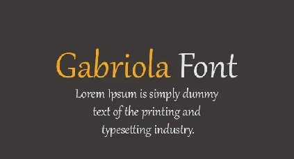 Gabriola font