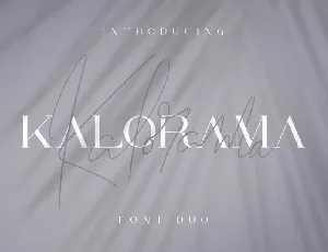 Kalorama Duo font
