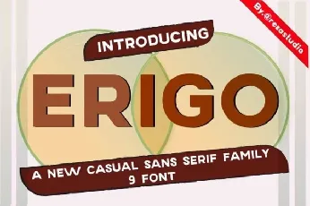 Erigo Family font