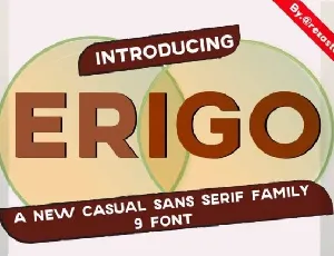 Erigo Family font