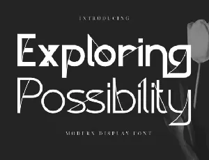 Exploring Possibility font