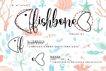 Fishbone - Personal Use font