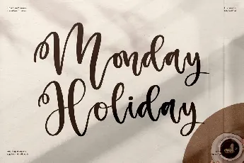 Monday Holiday font