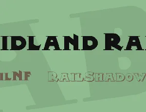 Midland Rail font