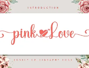 Pink Love font
