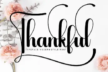 Thankful Script font