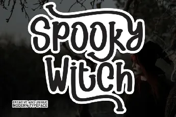 Spooky Witch Display font