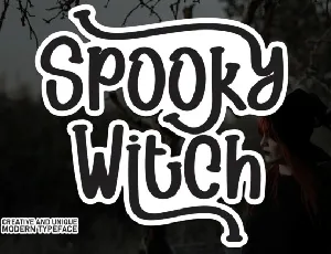 Spooky Witch Display font