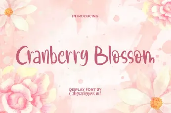 Cranberry Blossom font