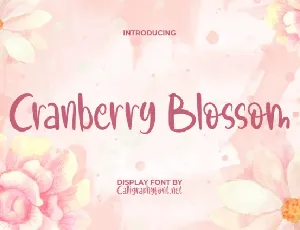 Cranberry Blossom font