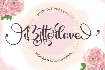 Bitterlove - Personal Use font