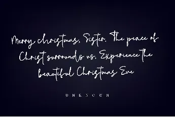 Christmas letter - Personal use font