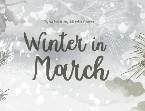 Winter in March font