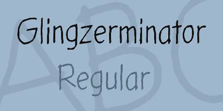 Glingzerminator font