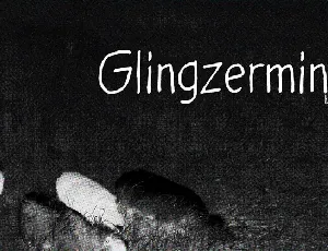 Glingzerminator font