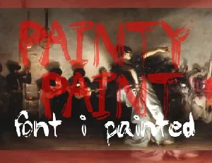 Painty Paint font