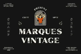 Marques Vintage font